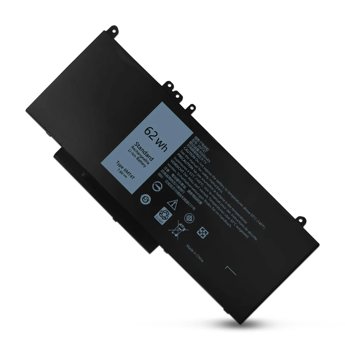 Damaite Damaite 62Wh 7.6V 4-Cell Laptop Battery for Dell Latitude 5470 5570 Precision 3510 — product photo