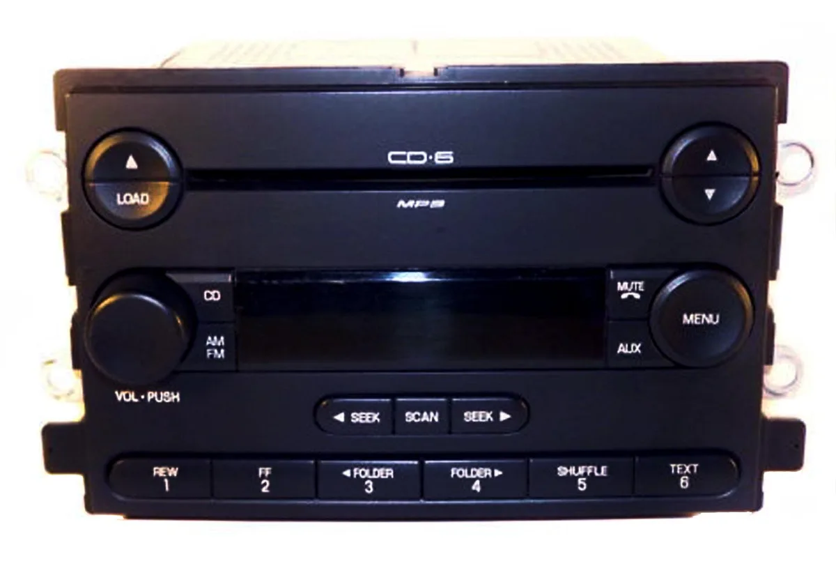 1 Factory Radio 1 Factory Radio 5G1T-18C815-FB AM FM 6 CD receiver for 2005-2007 Ford Five Hundred Mercury Montego — product photo