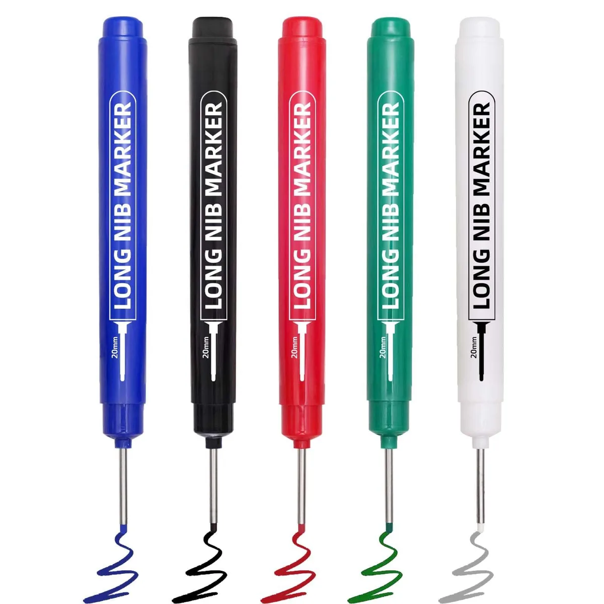  5 PCS Long Nib Marker Pens 20mm — product photo