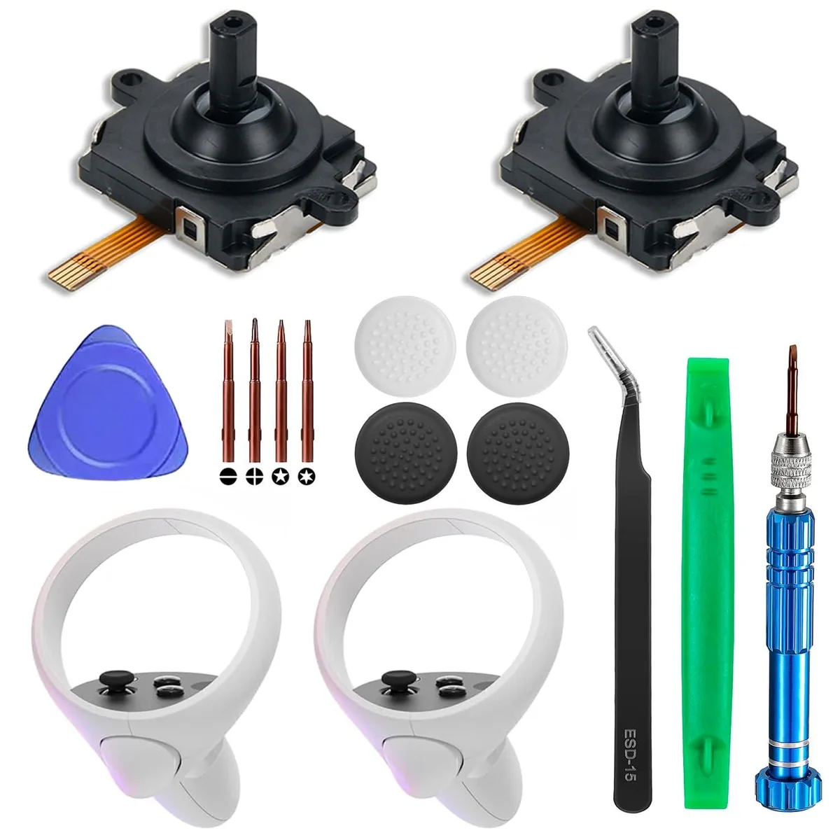 JZW-Shop 14-in-1 Quest 2/3 Joystick Repair Kit VR accessory — product photo