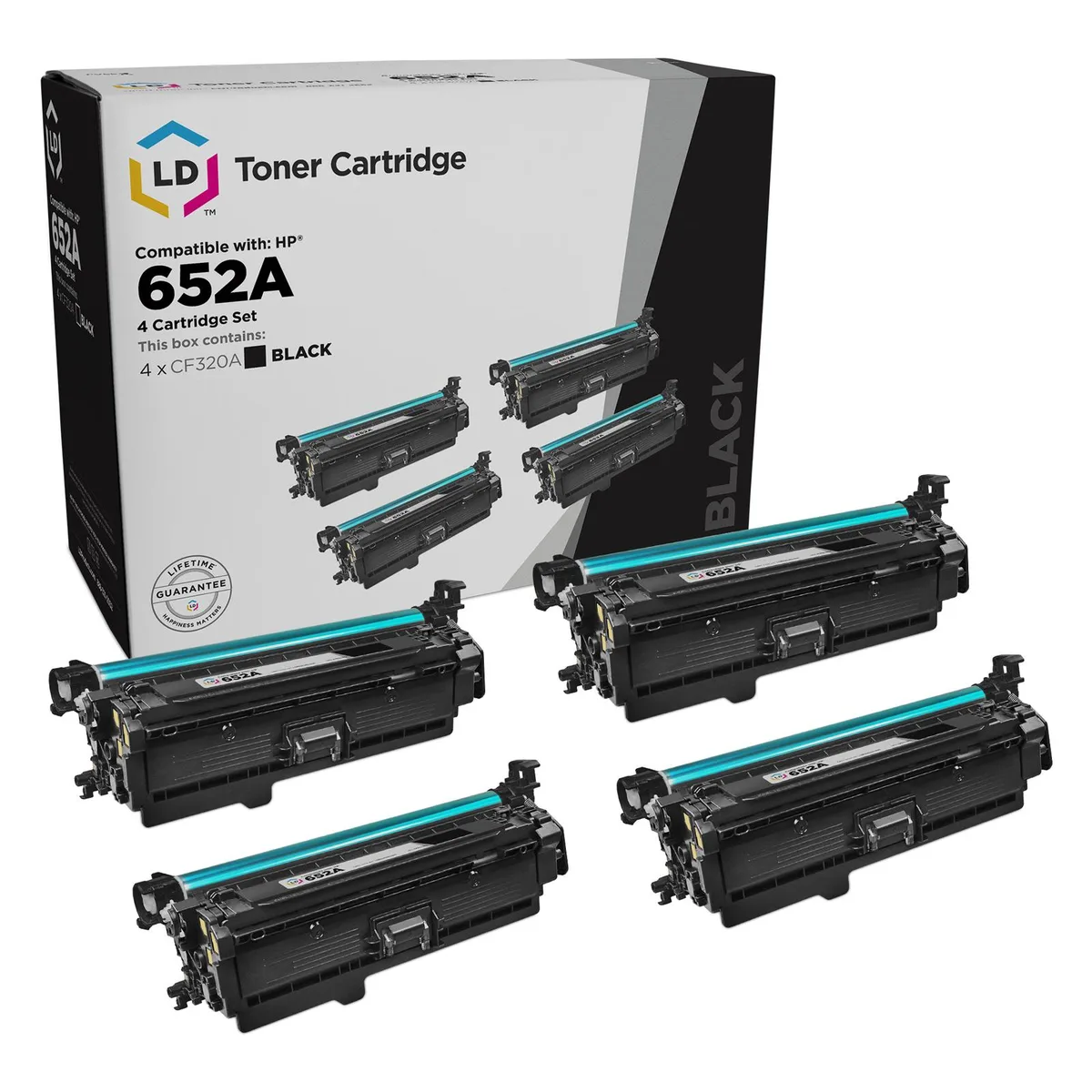 LD Products LD Products Remanufactured Toner Cartridge CF320A Black 4-Pack — product photo
