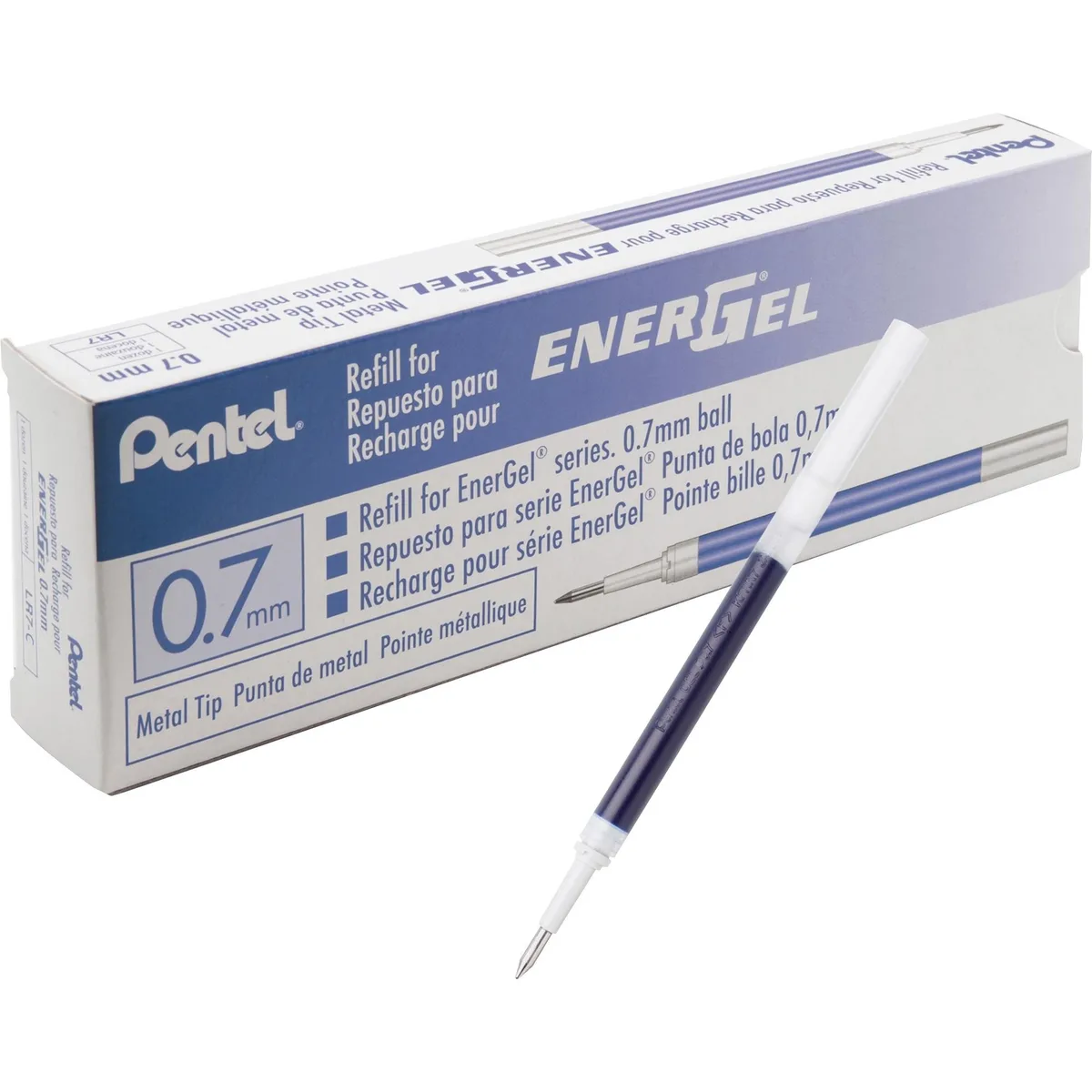 Pentel of America, Ltd. Pentel of America, Ltd. LR7CBX EnerGel .7mm Gel Pen Refill Blue 12 Box — صورة المنتج