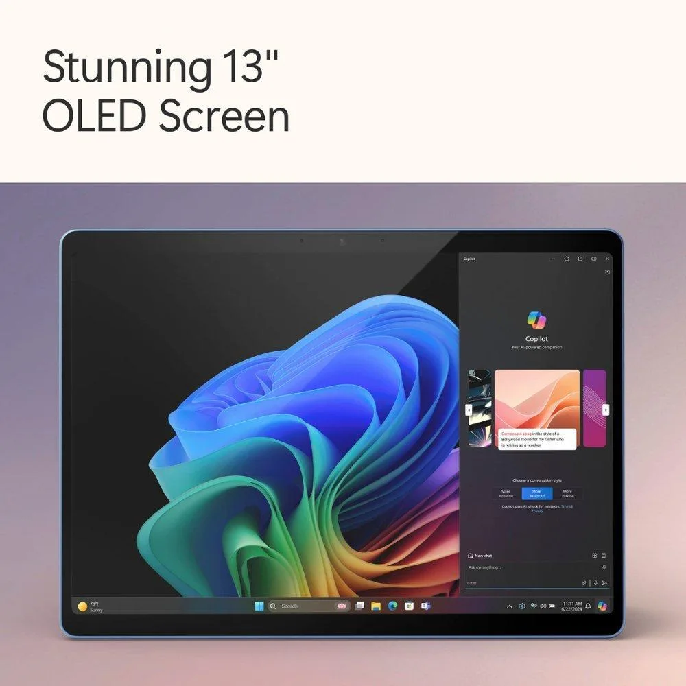 Microsoft Microsoft Surface Pro 11 ZIA-00035 2-in-1 laptop 13" Snapdragon X Elite 16GB 512GB Sapphire — product photo