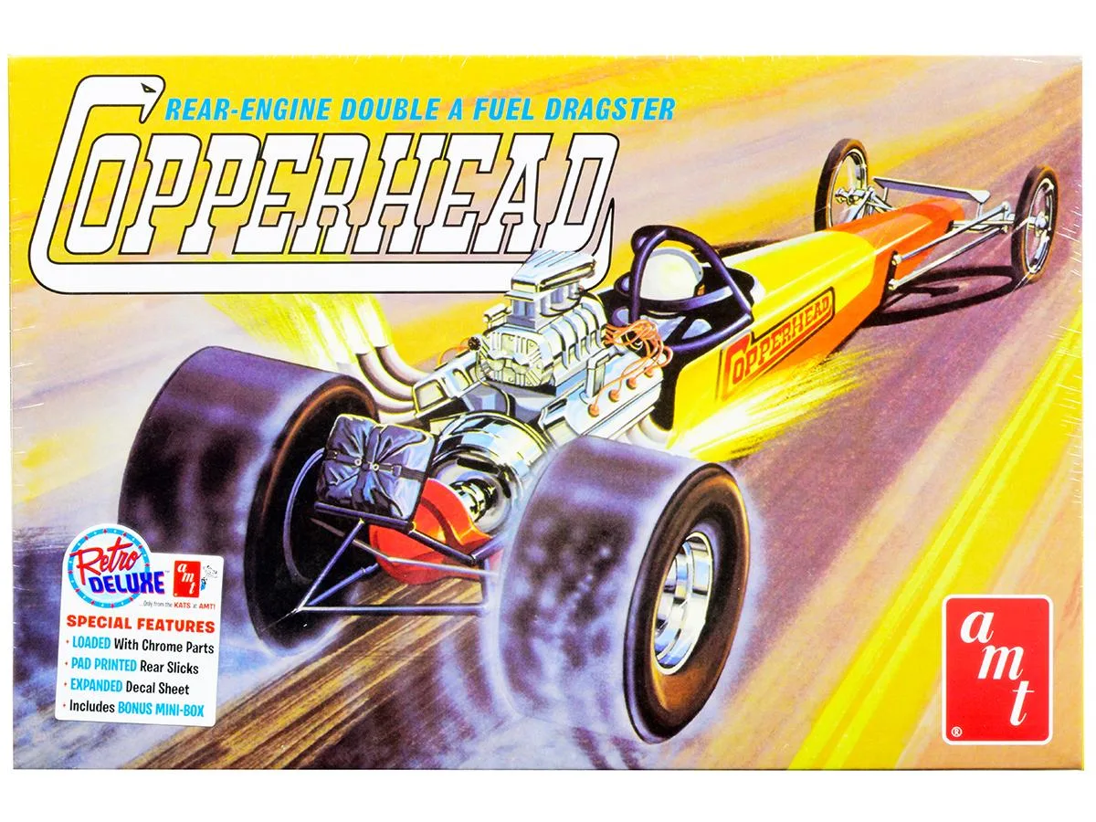 AMT 1934 Copperhead dragster 1/25 scale model kit in boxed parts