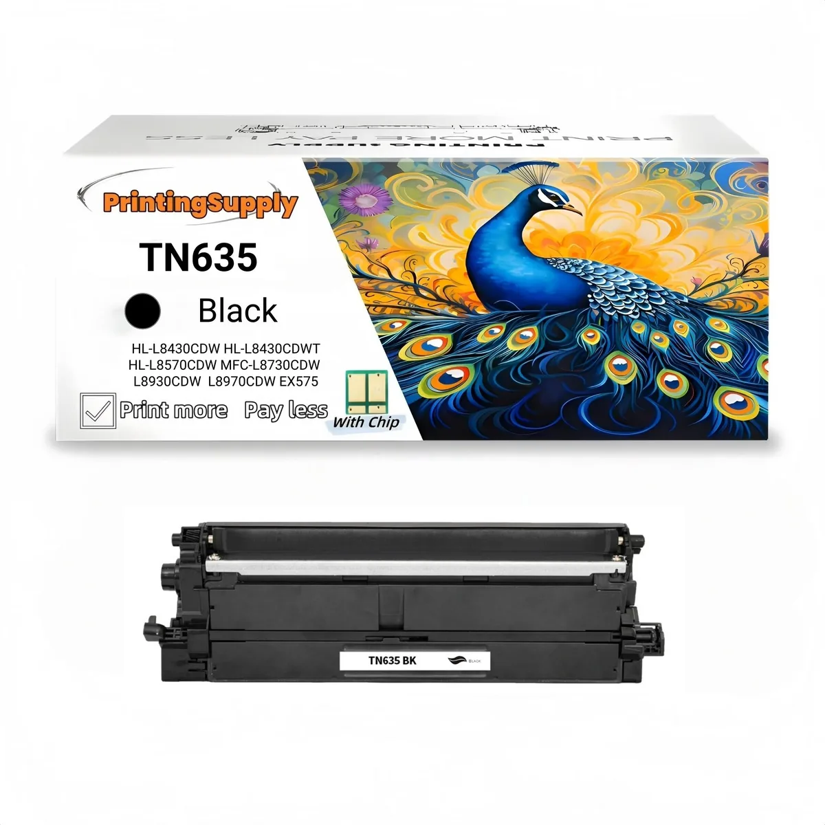 Aster Graphics Inc Aster Graphics Inc TN635 Black Toner Cartridge 3000 Pages — product photo