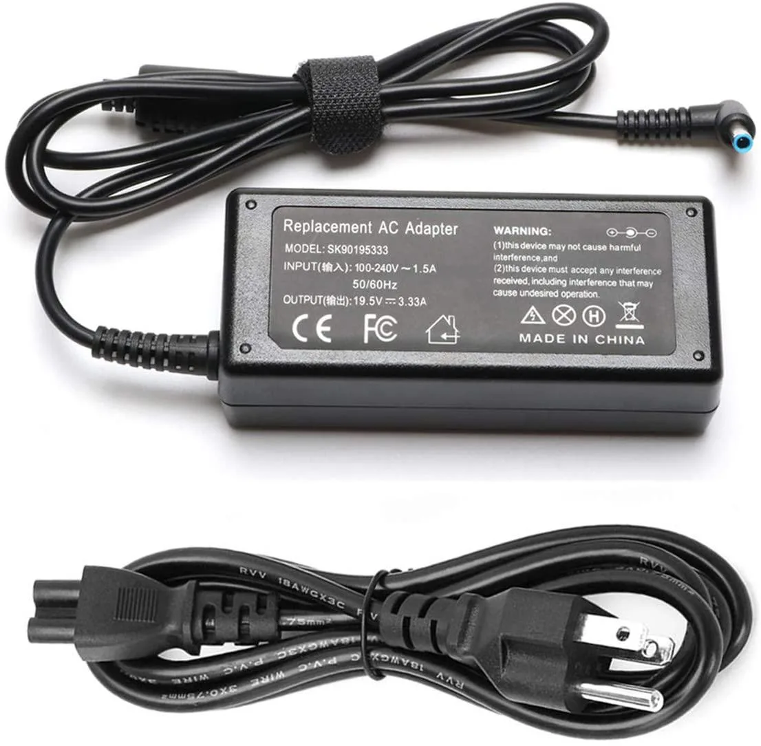 myVolts myVolts 65W AC Adapter 19.5V 3.33A 4.5mm Blue Tip — product photo