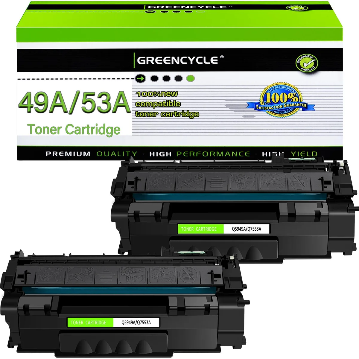 GREENCYCLE GREENCYCLE Q7553A toner cartridge 2-pack black 3000 pages — product photo