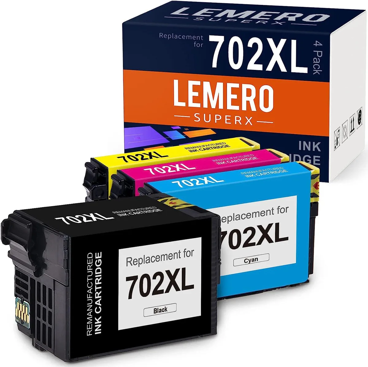 NShi NShi 702XL Ink Cartridges 4 Pack 3D Printers Accessories — product photo