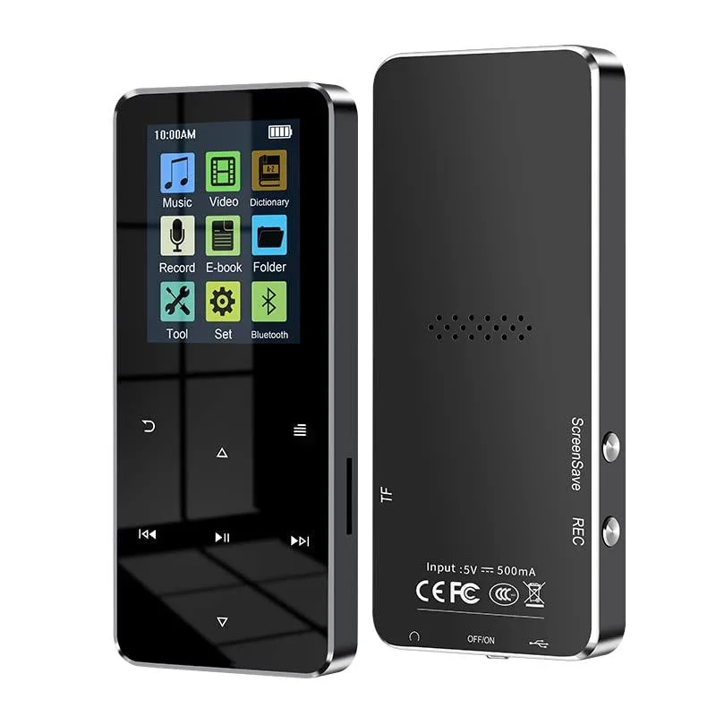  RIJAHO M8 64GB MP3 Player Bluetooth 5.0 2.0 inch (Black) — product photo