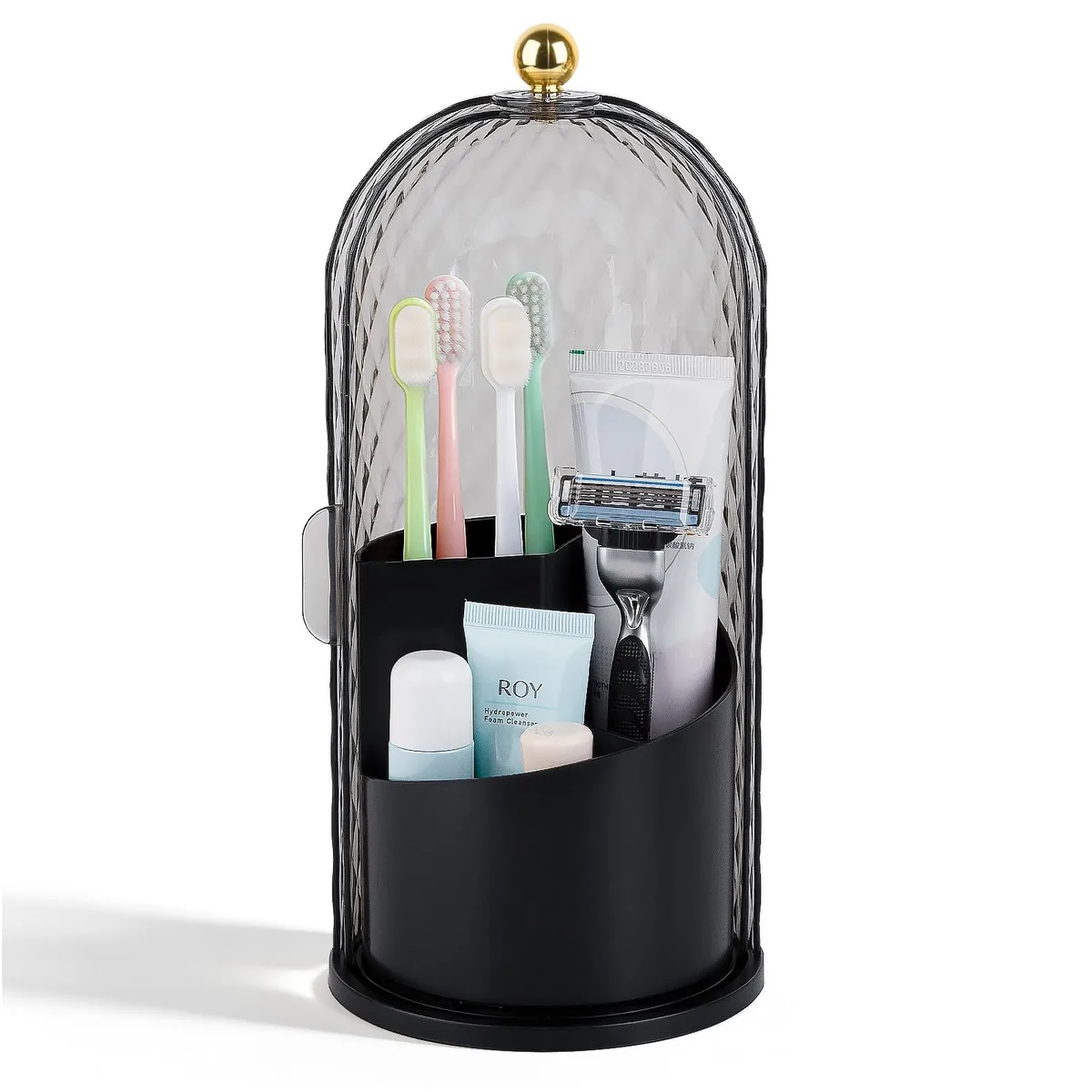  rejomiik Toothbrush Holder with Cover 30181600 Black — product photo