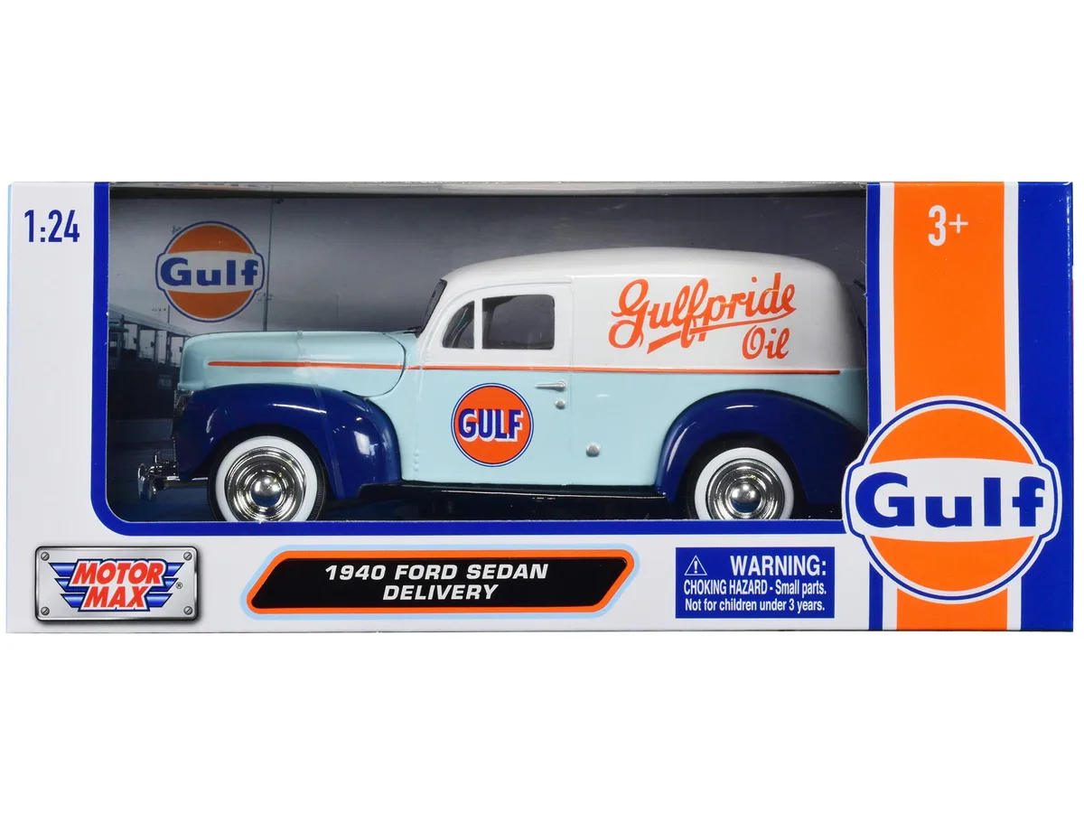 MOTORMAX MOTORMAX 1940 Ford Sedan Delivery Gulf Oil-Gulfpride 1/24 Diecast — product photo