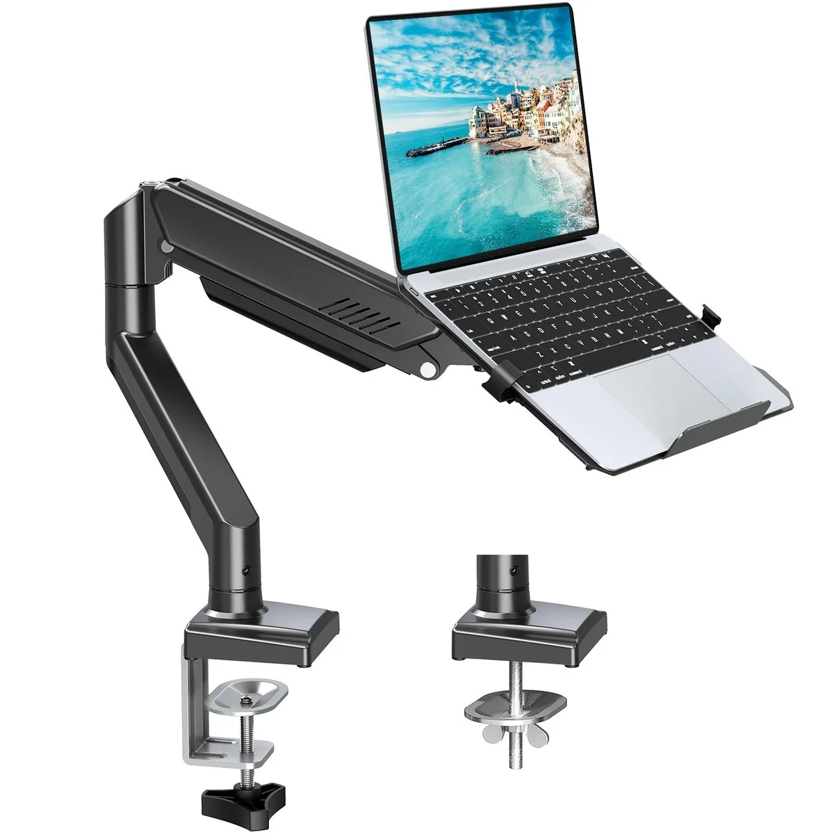 MOUNTUP swing arm 14-17" laptop 32" monitor 2.2-22 lbs — product photo
