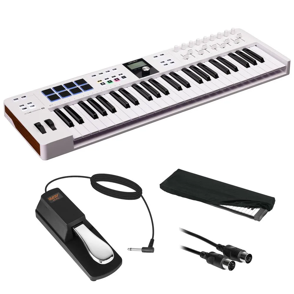Kellards Kellards KeyLab Essential mk3 49-Key MIDI Controller White Bundle dj accessory — product photo