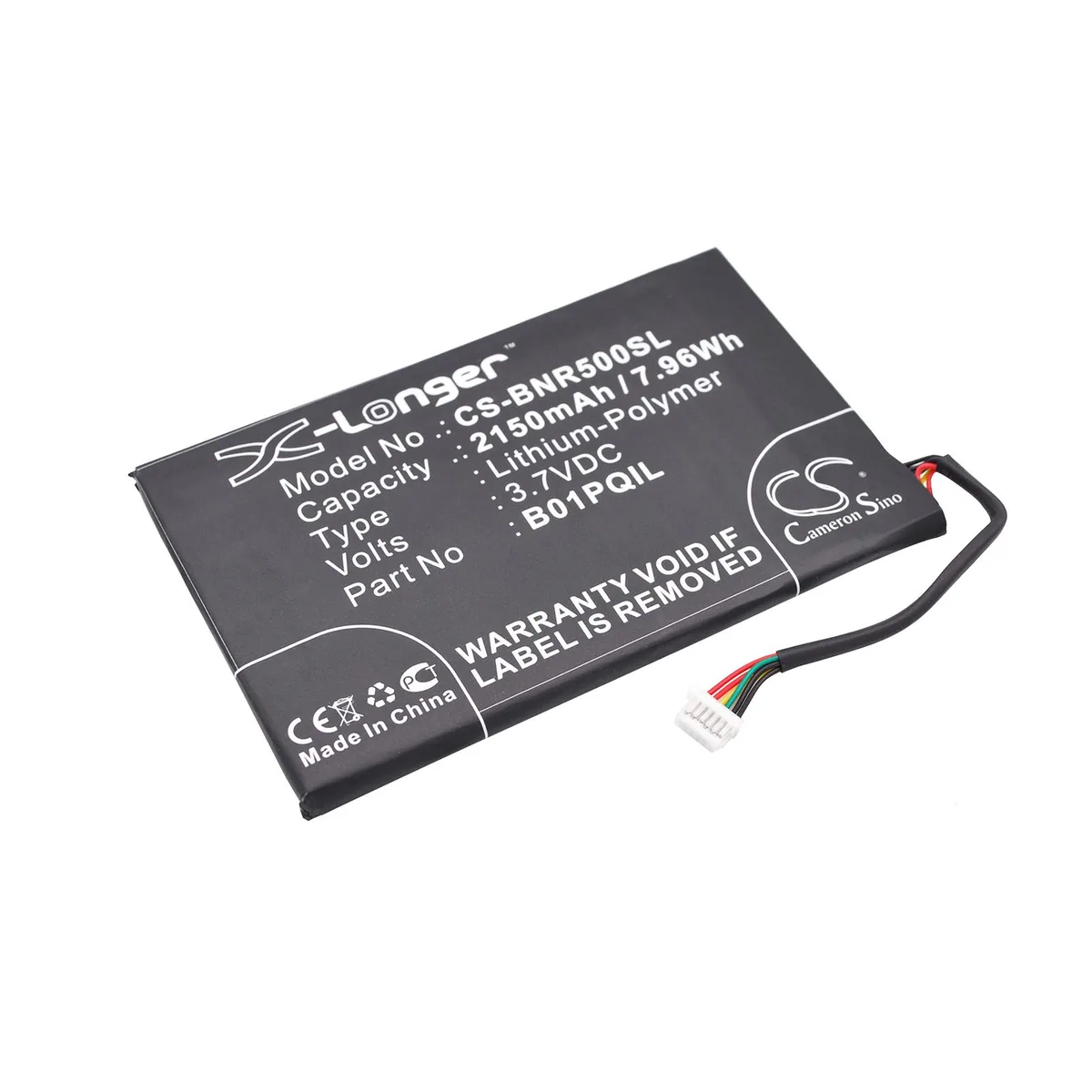 Cameron &amp; Co Cameron &amp; Co DS-CS-BNR500SL 3.7V 2150mAh Li-Polymer Battery Black — product photo