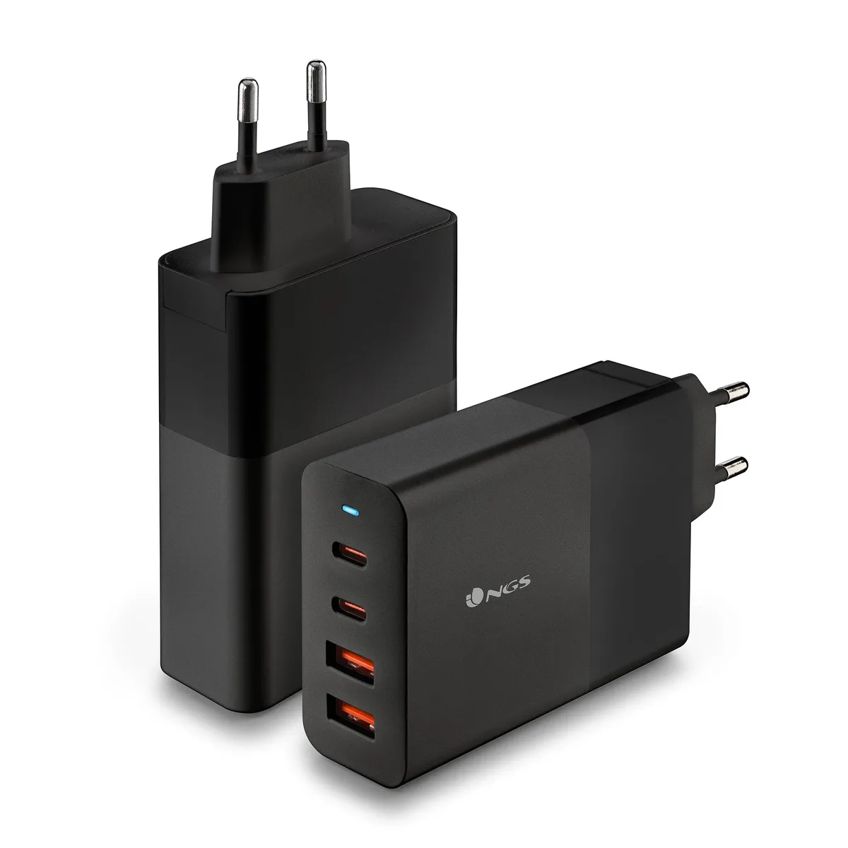 NGS NGS Bud 100W USB-C USB-A Charger EU Plug — product photo