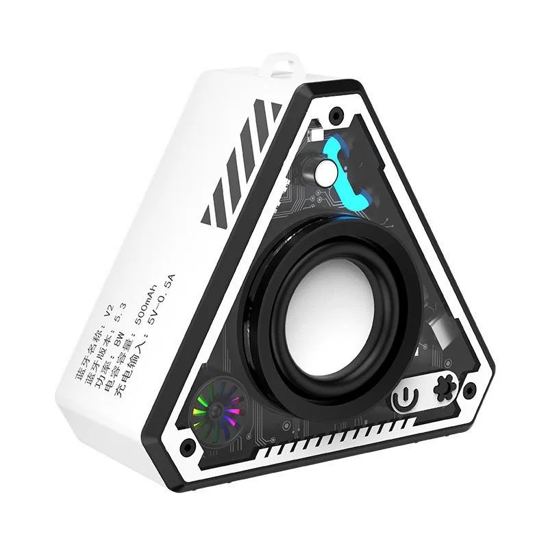 SOVAWIN SOVAWIN Bluetooth 5.3 Portable Triangle Speaker White 500mAh 5h — product photo