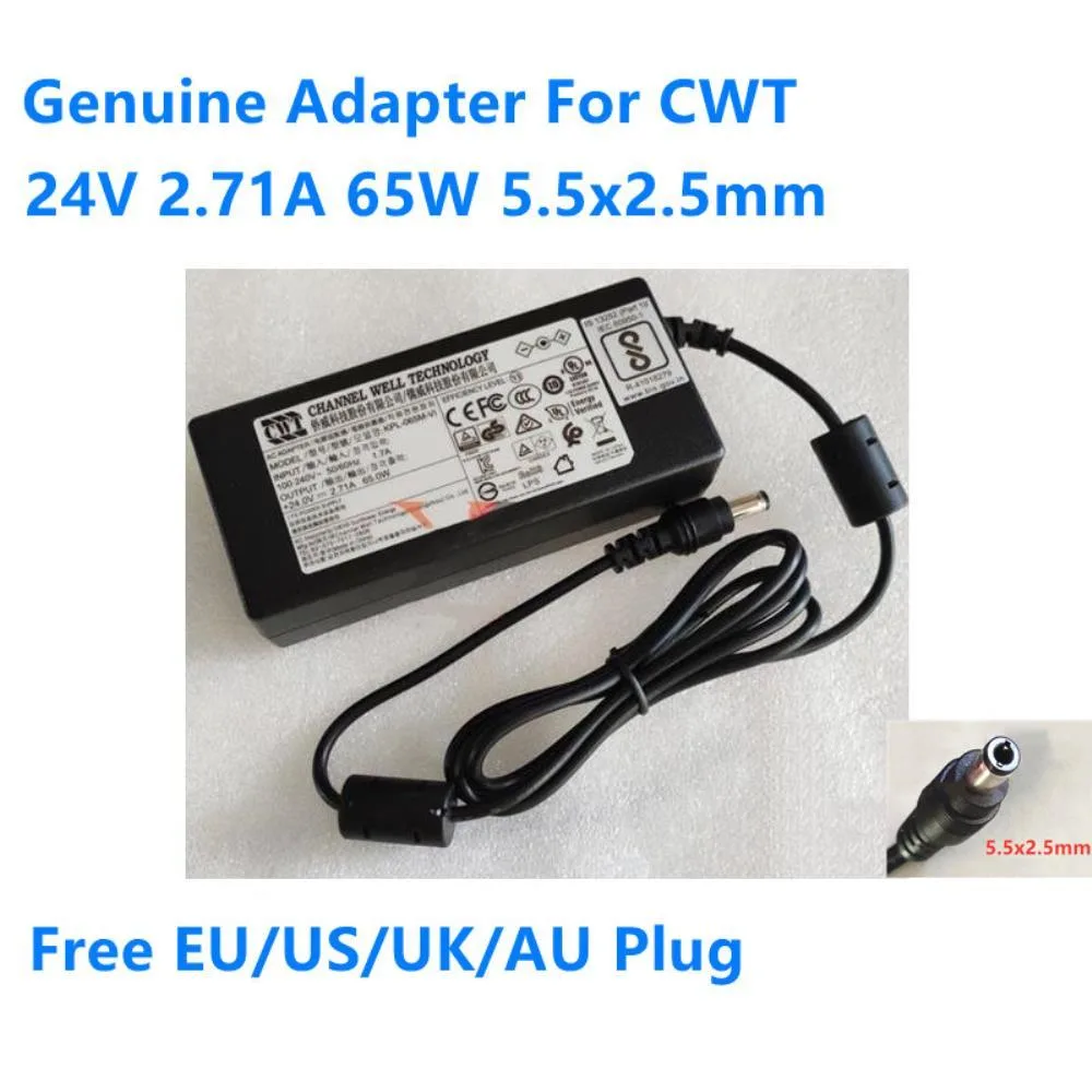 Graviton Graviton KPL-065M-VI 24V 2.71A 65W 5.5x2.5mm AC Adapter — product photo