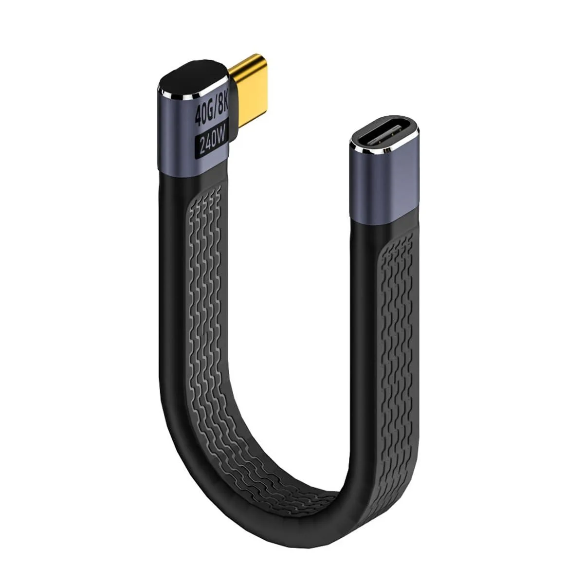 Vszerda Vszerda USB4 Right Angled Extension Cable 13cm 40Gbps 240W 8K@60Hz Purple — product photo