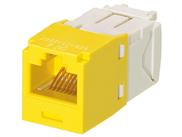 Panduit Panduit CJ688TGYL-24 Cat6 RJ45 jack module yellow 24 pack — product photo
