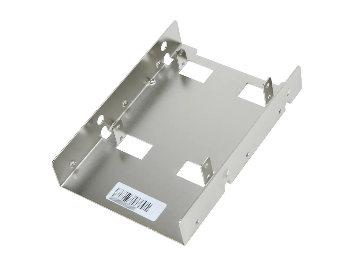Silverstone Silverstone SDP08 3.5" to 2x 2.5" Bay Converter Nickel-coated ssd accessory — product photo