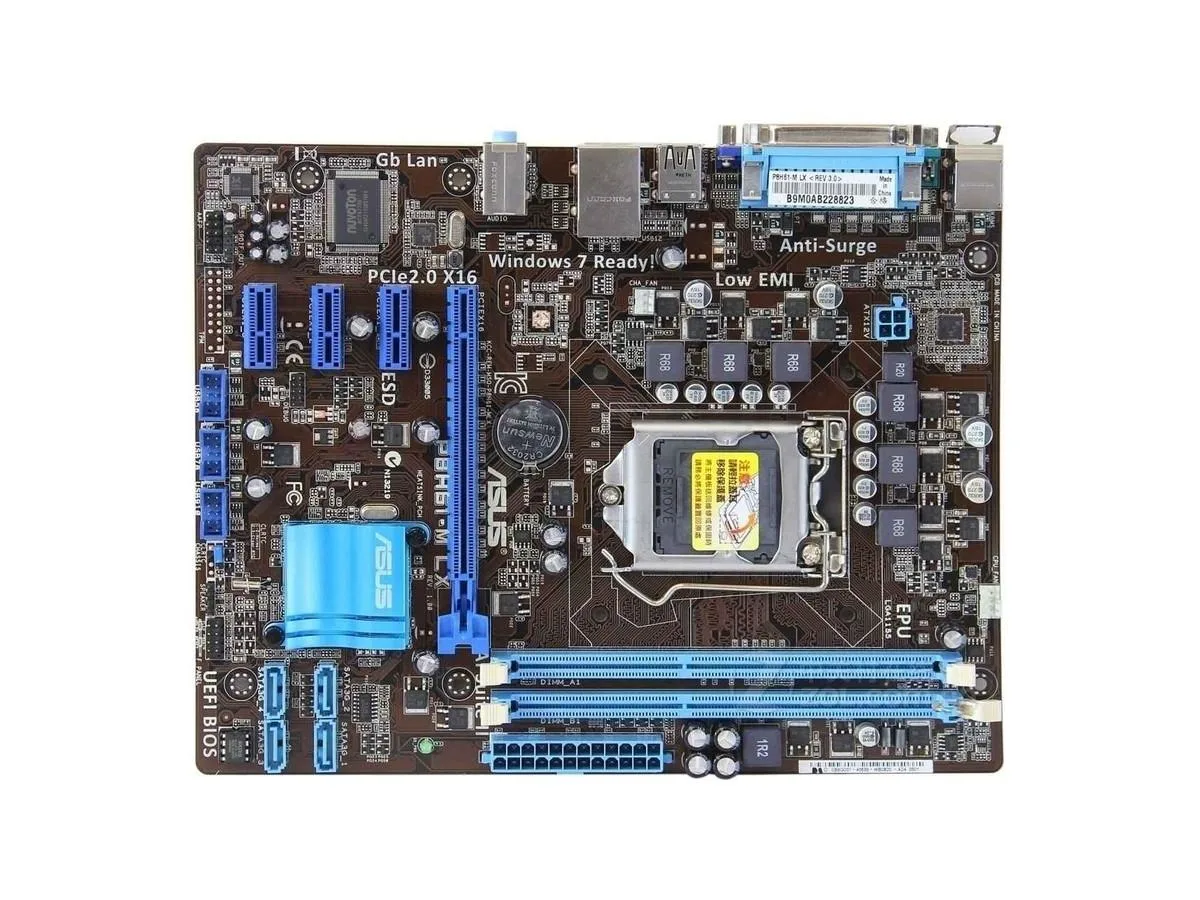 ASUS ASUS P8H61-M LX Intel H61 LGA 1155 DDR3 16GB Micro ATX Motherboard — product photo