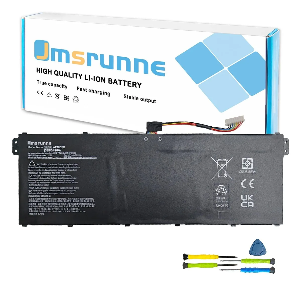 BoYata BoYata AP18C8K 50.29Wh 11.52V Li-ion battery 2 in 1 accessory — product photo