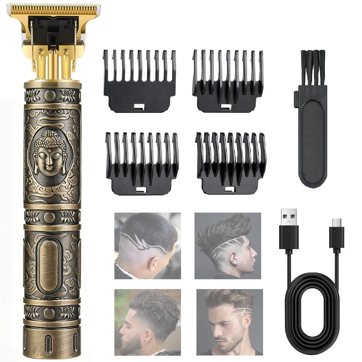 KDYNIX KDYNIX KD-MT01-Bronze trimmers for men 9000 RPM 4 heads — product photo