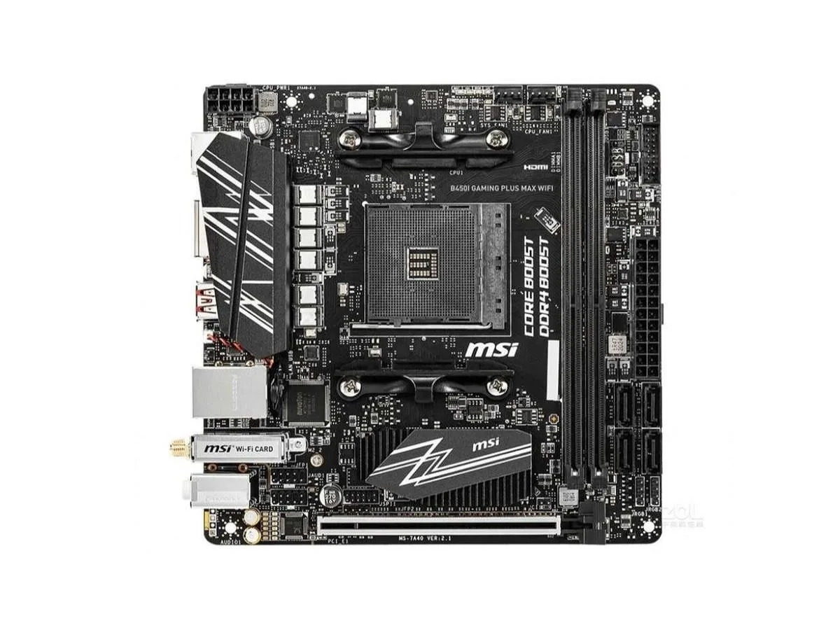 MSI MSI B450I GAMING PLUS MAX WIFI AMD motherboard — product photo