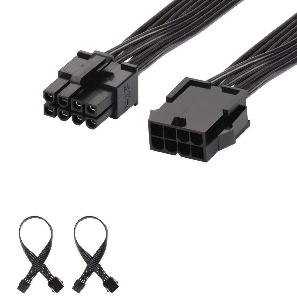  Monoprice 8 Pin PCIe Power Extension Cable 12 inch 2 Pack — product photo