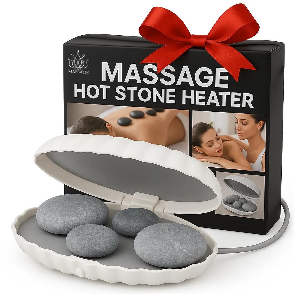 Vandue Corporation Vandue Corporation Royal Massage Clamshell Hot Stone Heater w/4 Hot Rocks — product photo