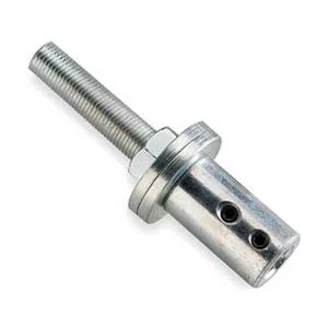 Dayton 3ZN07 shaft arbor, 1/2-20 RH thread, silver metal finish