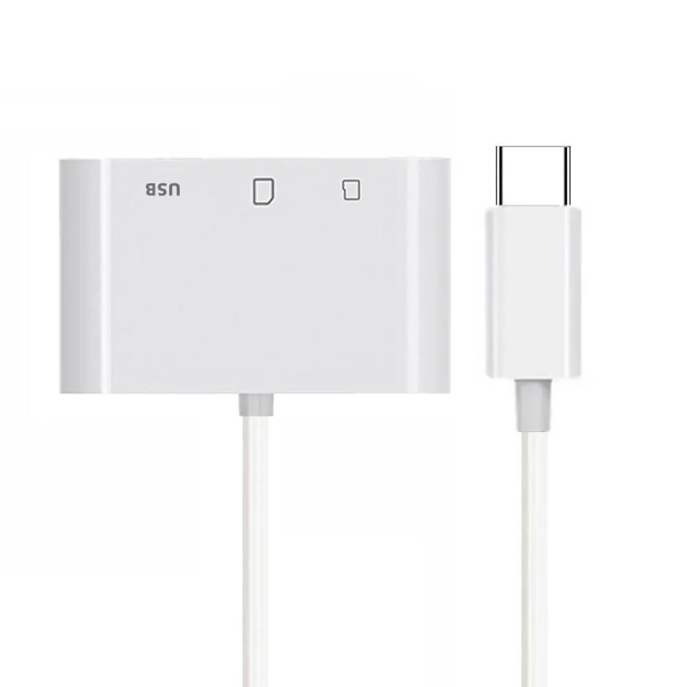 Fervit Fervit USB-C 2.0 Card Reader 3-in-1 Adapter 480Mbps — product photo