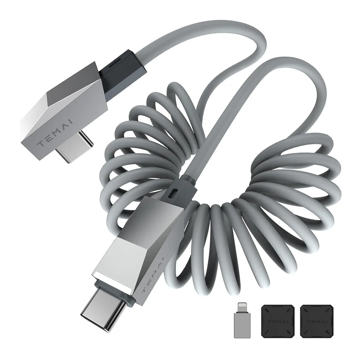 Mobee Mobee Y/3/X/S retractable USB-C cable 100W 480Mbps 1.2m — product photo
