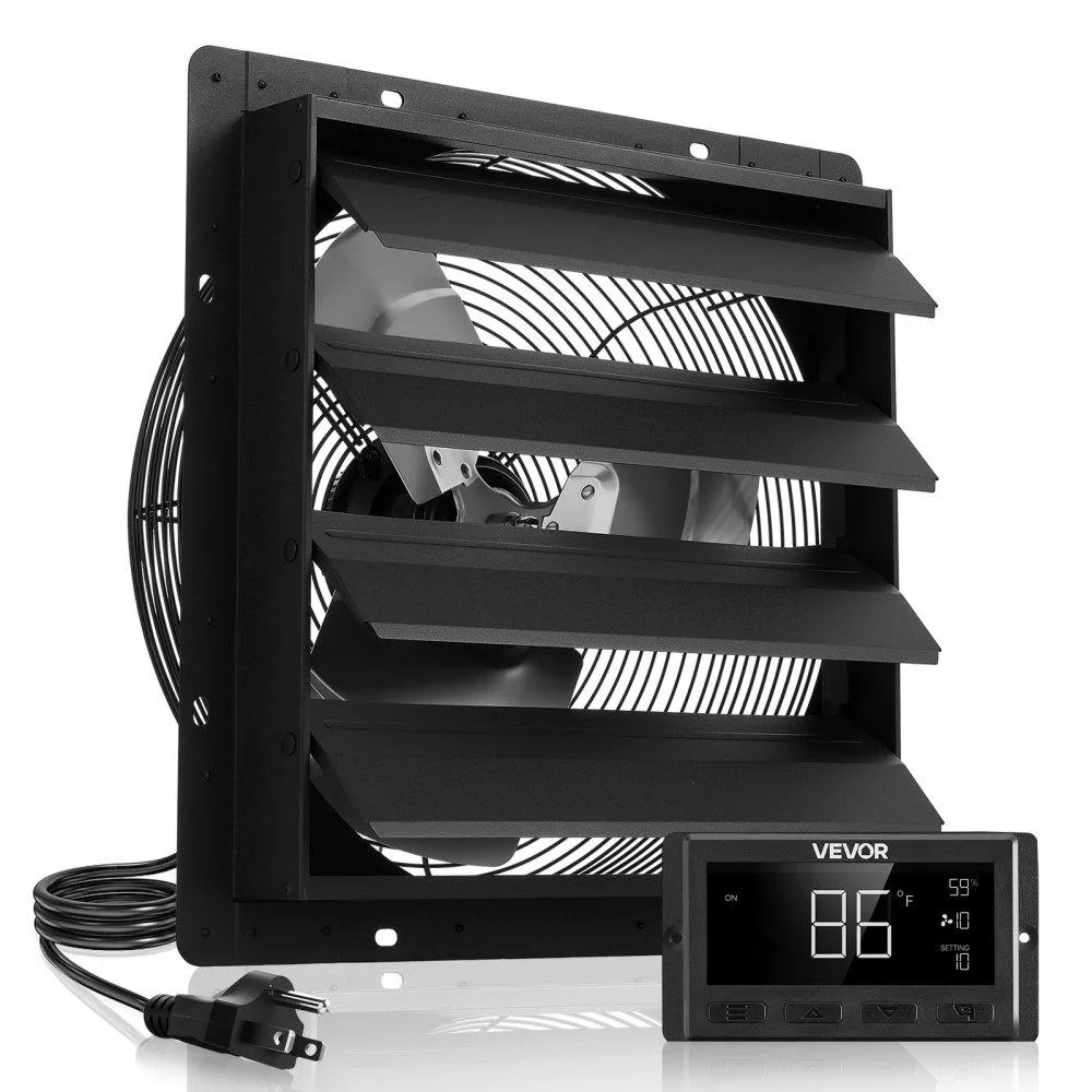 VEVOR VEVOR HA-400ME 16 inch Shutter Exhaust Fan 2900 CFM Black — product photo
