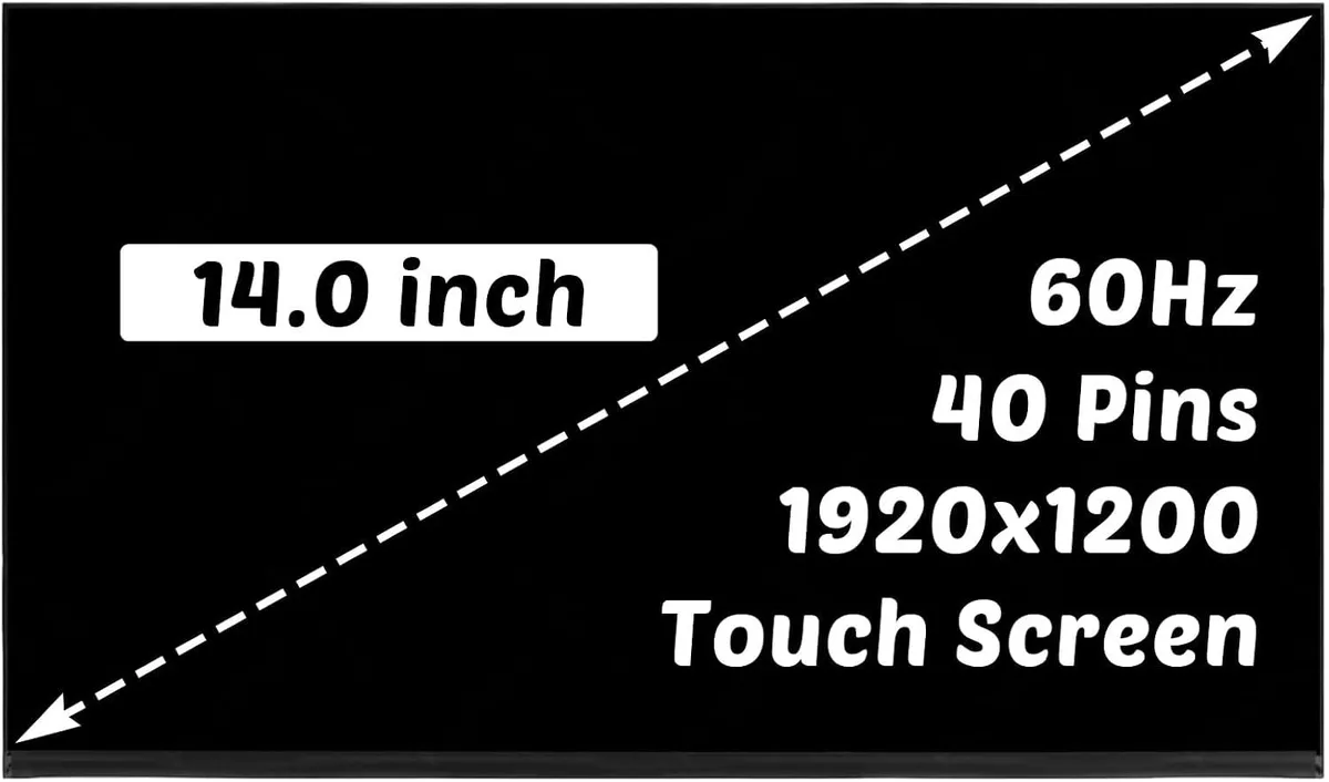 NUOLAISUN NUOLAISUN N24Q14 14" 60Hz 40-pin touch laptop screen 1920x1200 — product photo