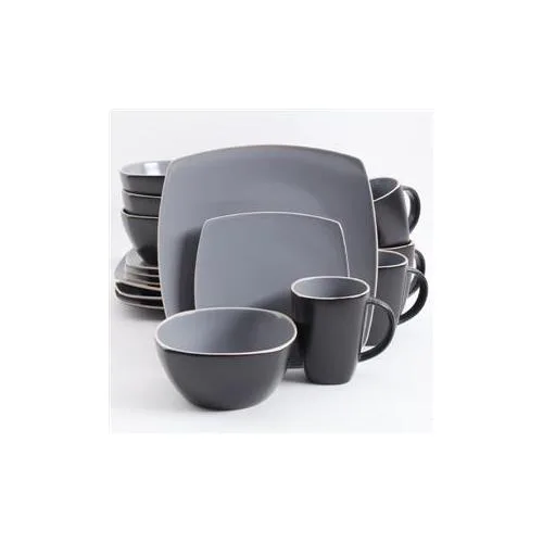 Gibson Gibson 9485116 SoHo Lounge Matte Gray 16p kitchen accessory — product photo