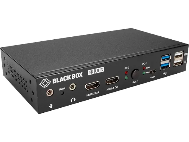 Black Box Corporation Black Box KVD200-2H KVM Switch Dual 4K 60 Hz 2-Port — product photo