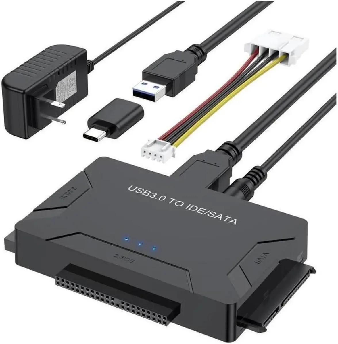 SMUGDESK SMUGDESK IDE SATA USB 3.0 Hard Drive Adapter Type C 5.25 Inch DVD CD-ROM — product photo