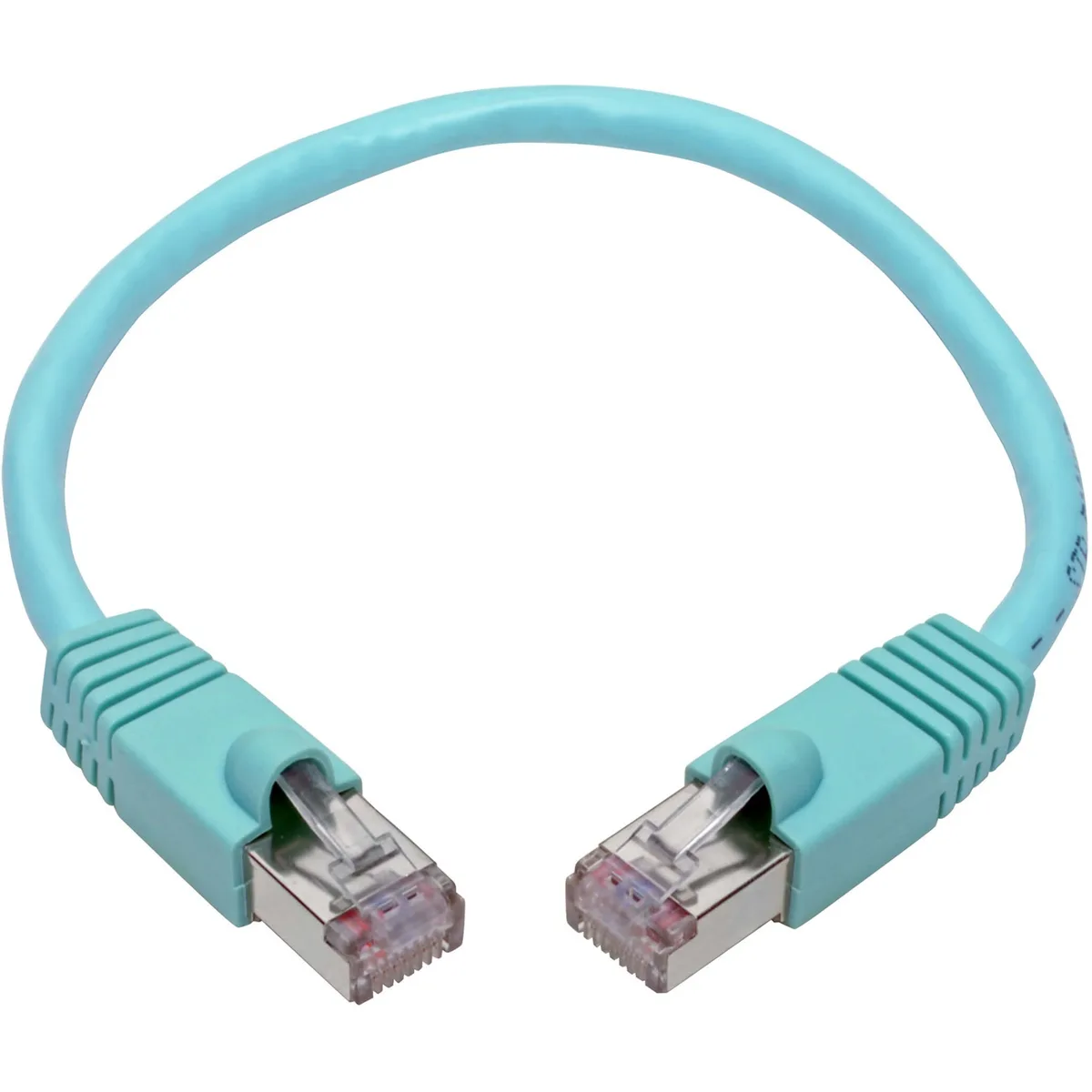 Tripp Lite Tripp Lite N262-001-AQ Cat.6a STP network ethernet cable 1 ft Aqua — product photo