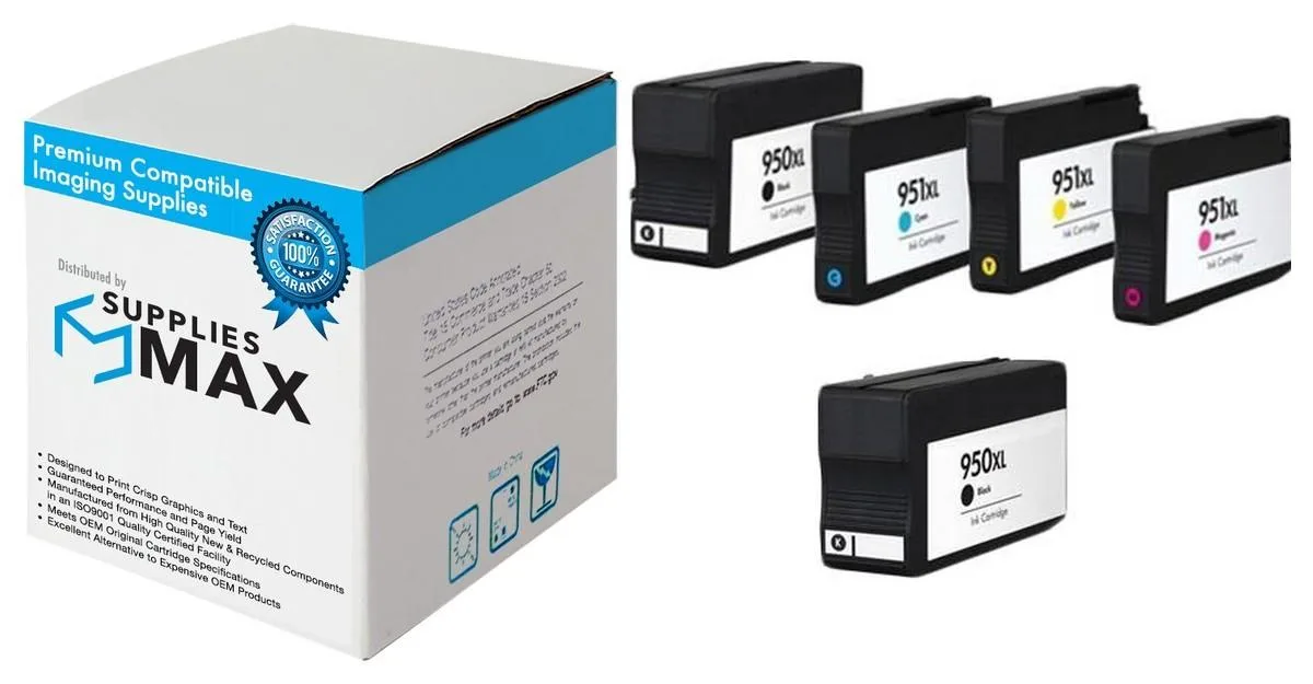 SuppliesMax SuppliesMax HP F6V12FN High Yield Inkjet Combo Pack (2 BK/1 C/M/Y) 2300 Pages — product photo