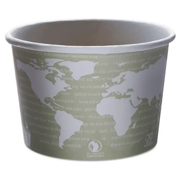 Eco-Products Eco-Products 16 oz Sage PLA-Lined Soup Container — product photo