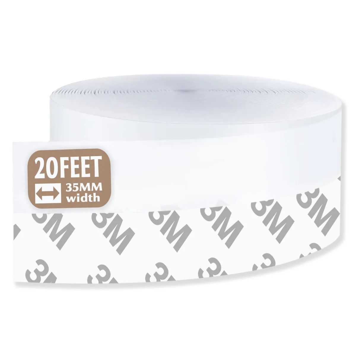 Transparent silicone weather strip roll 35mm wide 20 feet long self adhesive