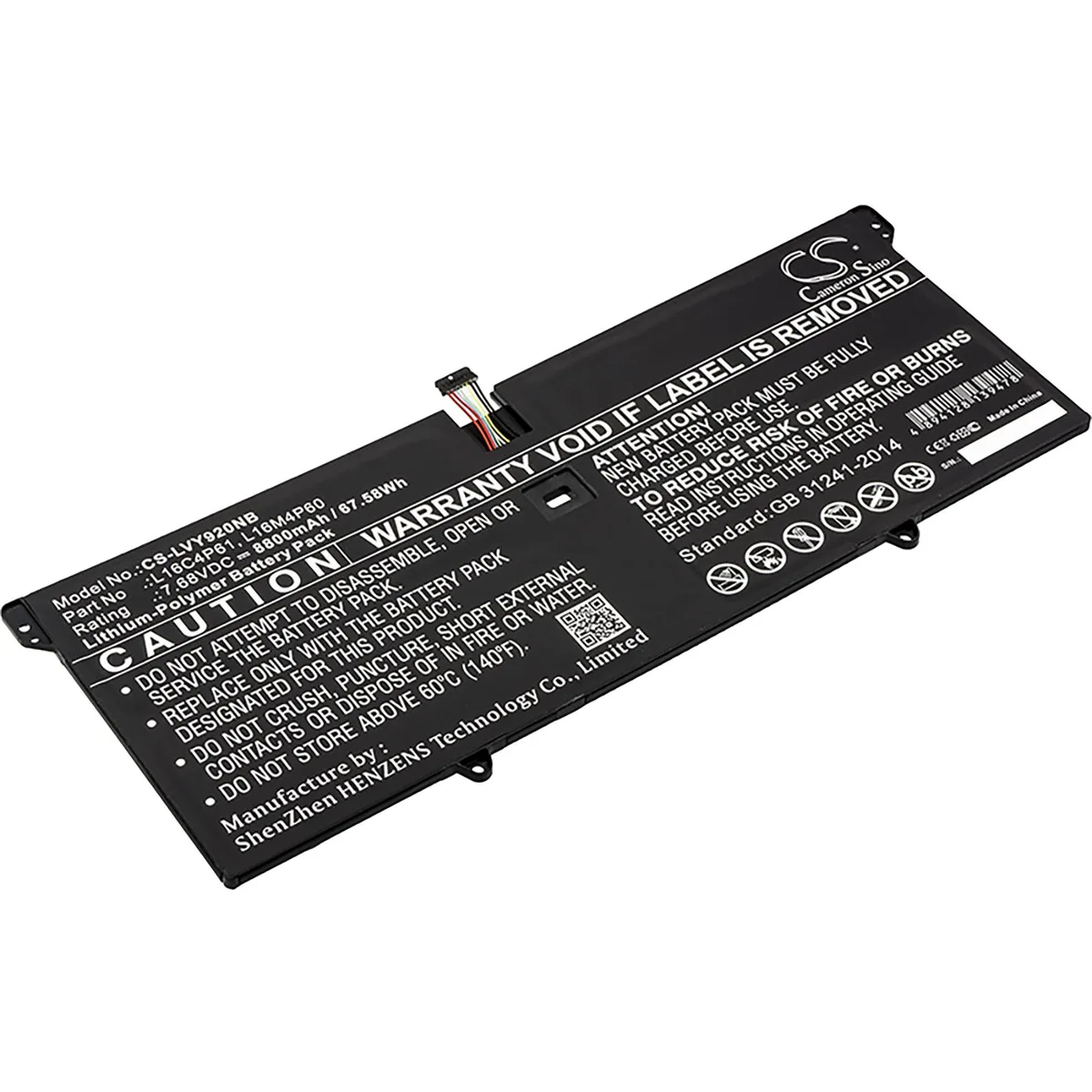 Cameron &amp; Co Cameron &amp; Co DS-CS-LVY920NB laptop battery 8.8 Ah black — product photo
