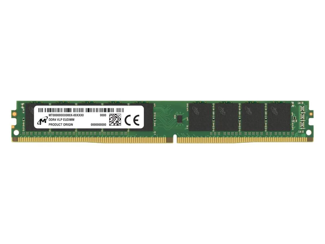 Crucial Crucial MTA18ADF4G72AZ-3G2F1R 32GB DDR4 3200 VLP ECC UDIMM server RAM — product photo