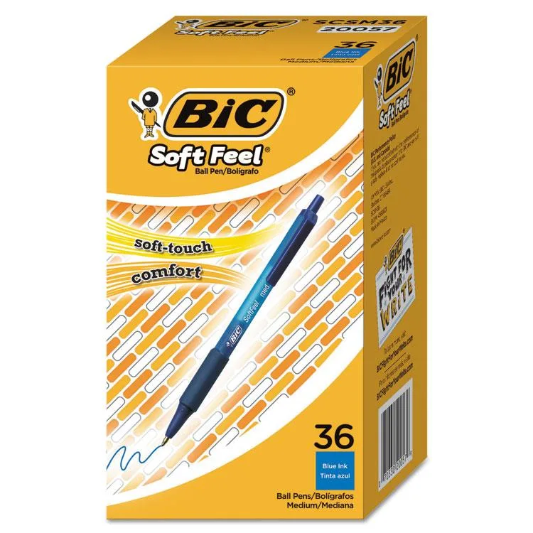 BIC BIC SCSM361BE Soft Feel Retractable Ballpoint Pen 36 Pack — product photo