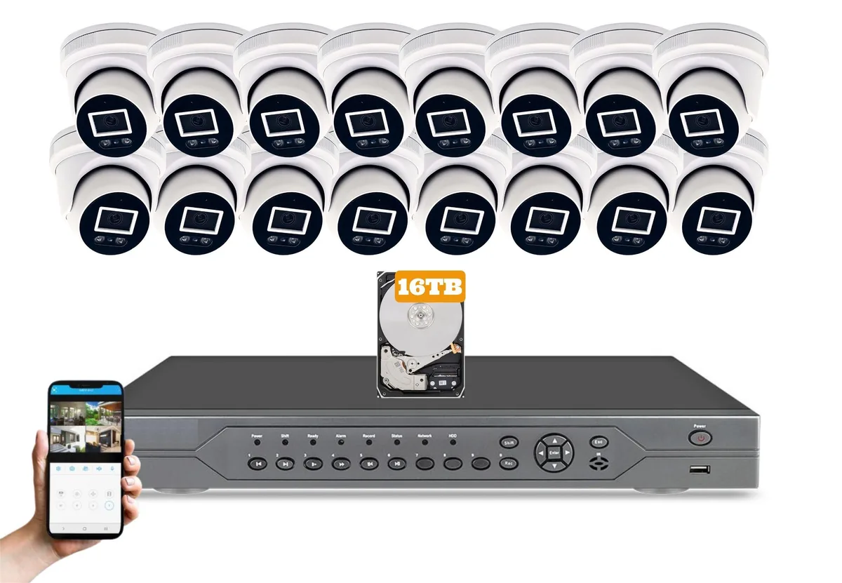 Evertech USA Evertech USA 4K 8MP 16 Channel IP PoE Surveillance Security System 16TB — product photo