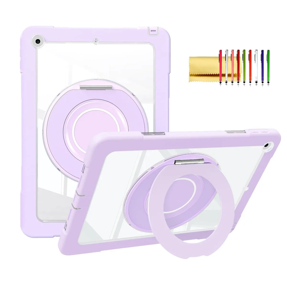 Dteck Dteck A2602 2 in 1 accessory for iPad 10.2" 2021 2020 2019 Purple — product photo