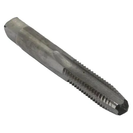 Silver metal tap with fluted shaft and square drive end