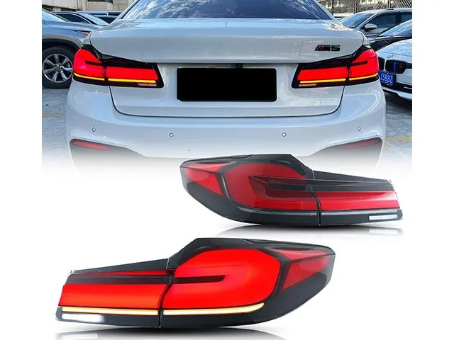 inginuity time inginuity time WD-0393B-C LED Tail Lights BMW G30 F90 M5 5 Series 2018-2020 Sequential Indicator Set of 2 — product photo