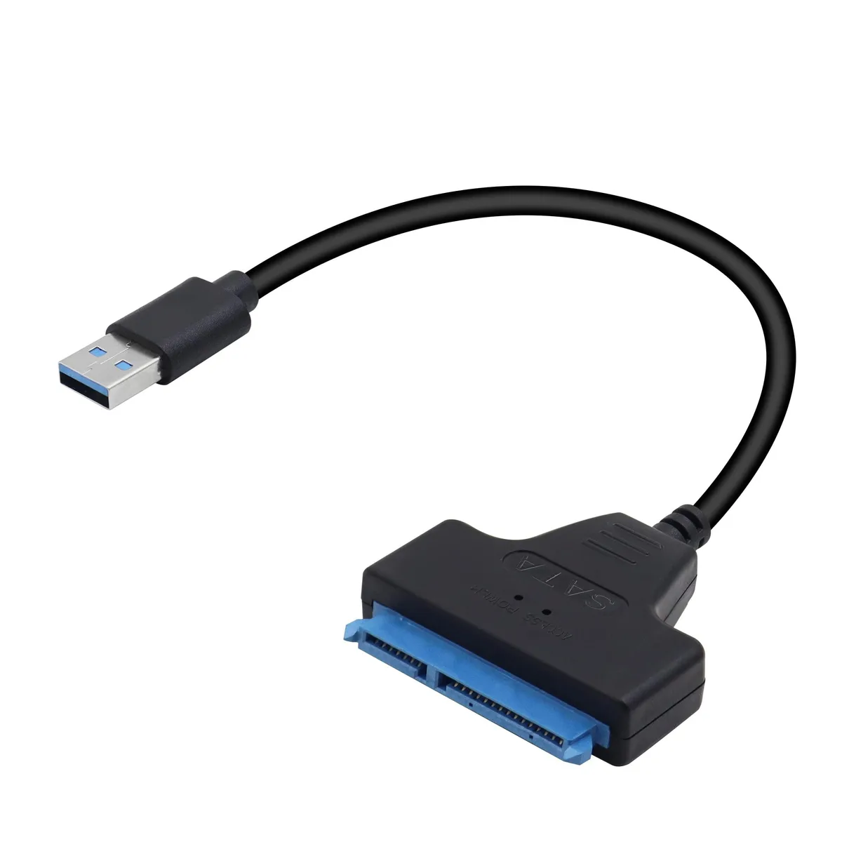 Short USB 3.0 to SATA cable with 22-pin connector for 2.5-inch drives